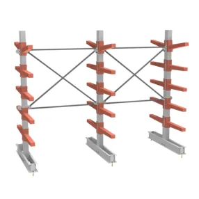 стеллаж консольный двухсторонний ст-062 (5 ярусов) с дополнительной секцией