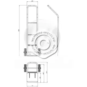 тележка грузовая двухколесная кг 150 г/п 150 кг (без колёс)