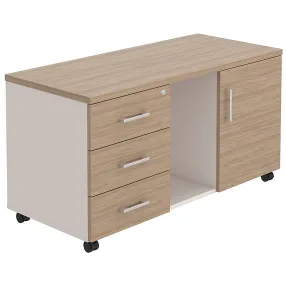 тумба для оргтехники npw-410 вяз натуральный/бежевый