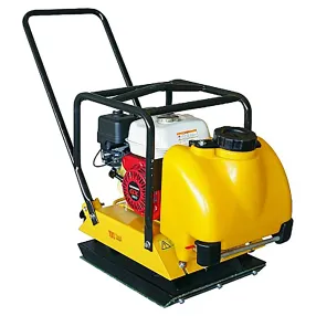 виброплита бензиновая с-90 с двигателем honda и баком для воды, ковриком и колесами