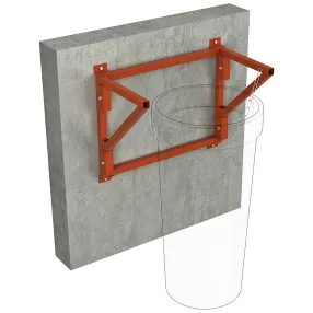 кронштейн для мусоросбросов, крепление к стене