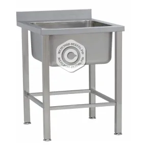 ванна моечная кухонная 1 секционная цельнотянутая нерж., 600х700х860