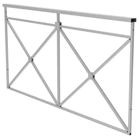 секция пешеходного ограждения по-1 крест тип 2, порошковая окраска