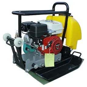 виброплита бензиновая c-100 с двигателем honda и баком для воды, ковриком и колесами