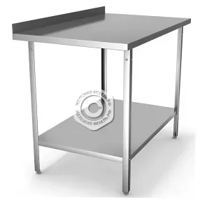 стол производственный пристенный полка сплошная, 1200х700х860