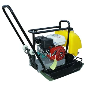 виброплита бензиновая c-100 с двигателем honda и баком для воды, ковриком и колесами