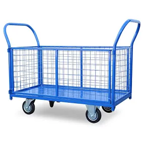 тележка платформенная с сетчатыми бортами пс 5.8 500х800 с колесами 125 мм