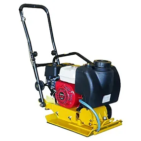 виброплита бензиновая с-60 с двигателем honda и баком для воды, ковриком и колесами