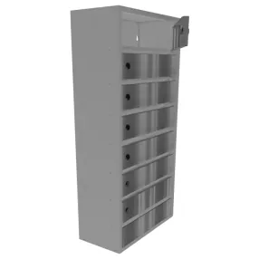 почтовый ящик «орион м» с дверцами из нержавеющей стали 7 секций