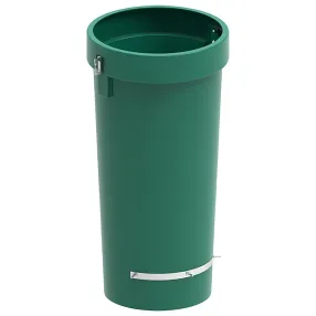 секция мусоросброса прямая (усиленная) зеленая, с цепями