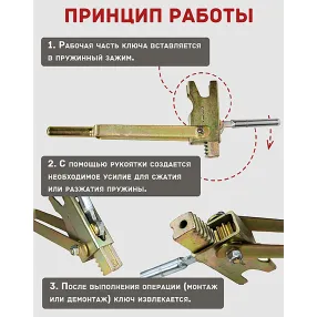 ключ для зажима пружинного prom