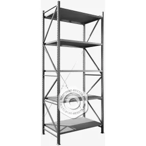 стеллаж ms u 3000х1200х800 (5 полок, нагрузка на полку 180 кг)