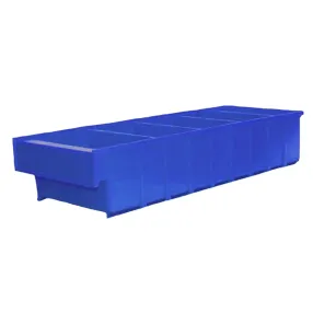 ящик пластиковый б 400х92х100 (синий)