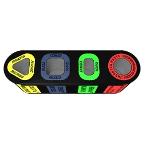 урна для раздельного сбора мусора город 4 секции (4х21л)